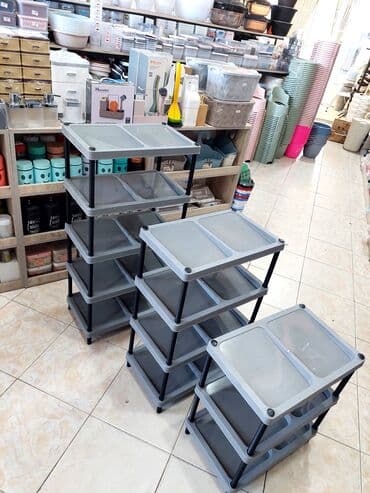 rəng: Ayaqqabi polkasi ayaqqabi refi plasmas ve demir materiallar 3,4 ve 5 — 1