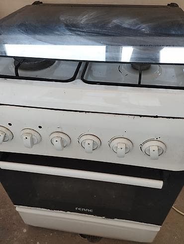 Qarışıq sobası Ayrıca dayanan, 4 gözlü, İşlənmiş