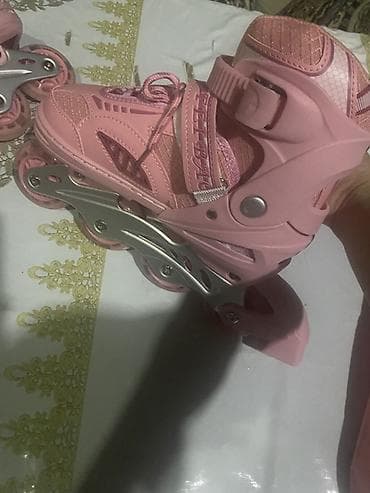 Ролики: Çəkməli təkərli konki (inline skate) – çəhrayı rəng - Ölçü — 3