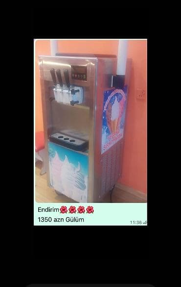 dondurma soyducu: Məhsul: Yumşaq dondurma aparatı Gəncə şəhərində - Paslanmayan — 1