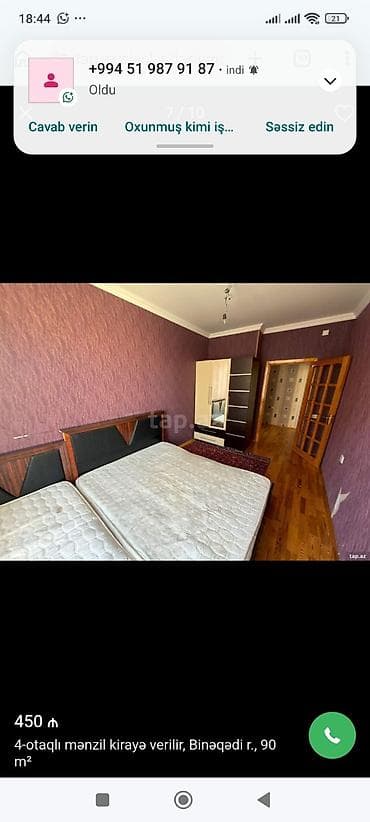 sumqayitda ev: Binəqədide gençler şeherciyinde 6/2 mertebesinde 4 otaqli ev 500 azn — 3