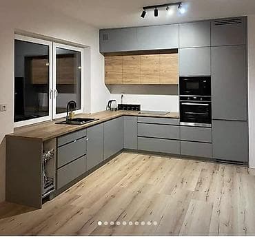 metbex mebeli iwlenmiw: Sifarişlə mətbəx dəsti, Özü çəkən petlələr, Mat laminat, Kredit var, Pulsuz çatdırılma, Rayonlara çatdırılma — 8