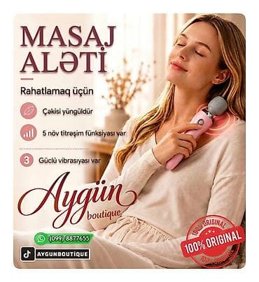 birja com masaj: ​Portativ Masaj Aləti – Tam Rahatlıq ✔️ ​ TƏZƏ 100% HİJYENİK ✅ Günün — 1