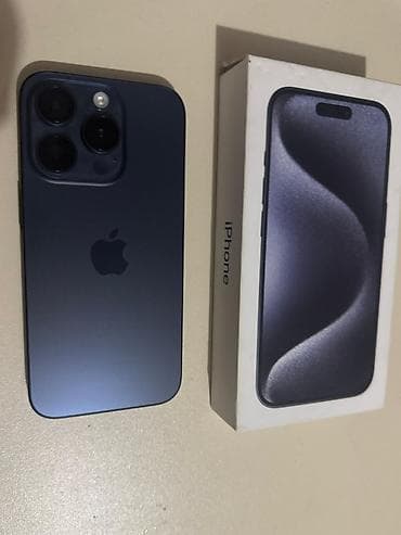 ucuz macbook pro: IPhone 15 Pro, 128 GB, Blue Titanium, Face ID — 3