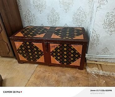 sine sekilleri: Taxta sandıq/kəllə-kəllə sandıq - Material: bərk taxta - Ölçü — 1