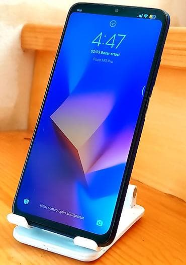 redmi telfonlar: Poco M3, 64 GB, rəng - Mavi, Düyməli, Sensor, Barmaq izi — 8