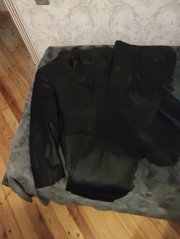 kişi ucun klassik qara kostyum: Kostyum, Demisezon, 7XL, rəng - Qara — 6