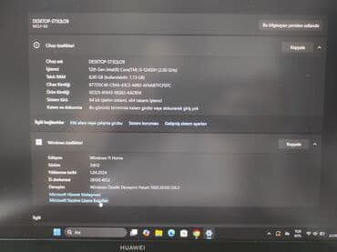 notebook cantasi: Intel Core i5, 8 GB, 15.6 " — 5