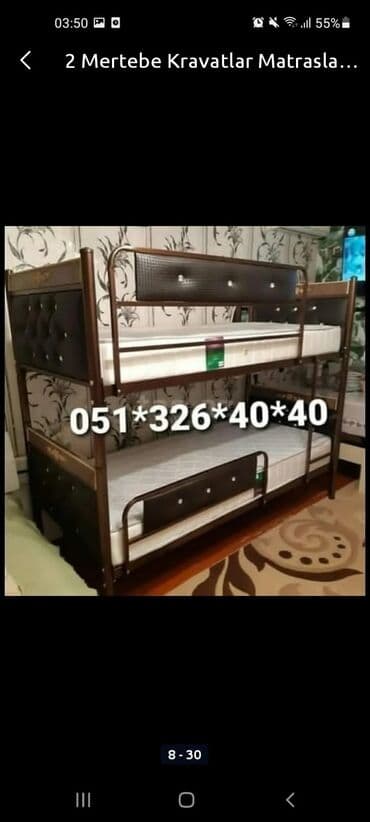 tek çarpayi: Oğlan və qız üçün, Yeni, Çarpayı, Matras ilə, Siyirməsiz, Taxta — 15