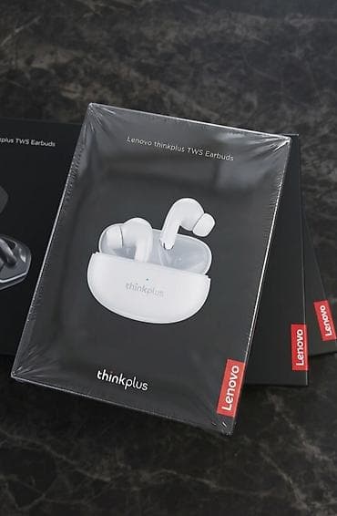 Yeni Simsiz (Bluetooth) Qulaqcıqlar, Lenovo, rəng - Gümüşü