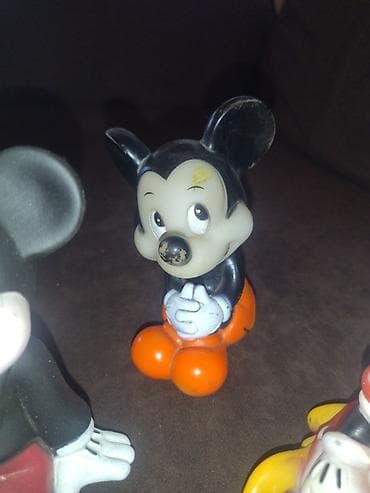 stranger things max: Mickey və Minnie Mouse fiqurları – 4 ədəd dəst rezin, 1960-70il — 4