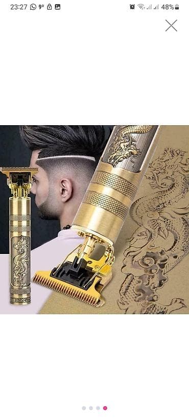 philips xenium 9@9u: Metal gövdəli, oyma “əjdaha” dizaynlı peşəkar saç və saqqal trimmeri — 3