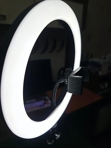 firin pizza: YENİ Ring Light (Halqa işıq) + Ştativ Dəsti Komplekt: - 19 sm (7.5 — 2