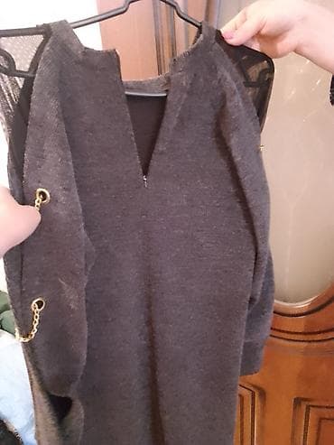 Qadın trikotaj don ALİCİYA ENDİRİM OLACAQQ - Rəng: tünd boz (melanj