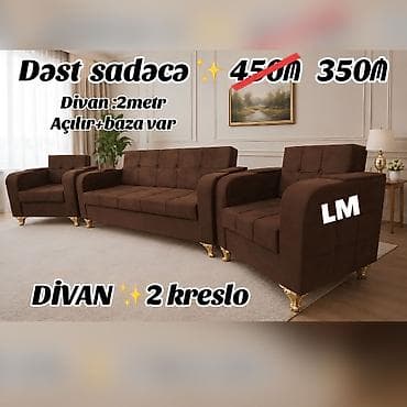 Divan + 2kreslo Endirim fürsəti💣 Qiymət : 350₼ Yeni və sifarişlə 💥 lalafo.az -da Divan + 2kreslo Endirim fürsəti💣 Qiymət : 350₼ Yeni və sifarişlə 💥
