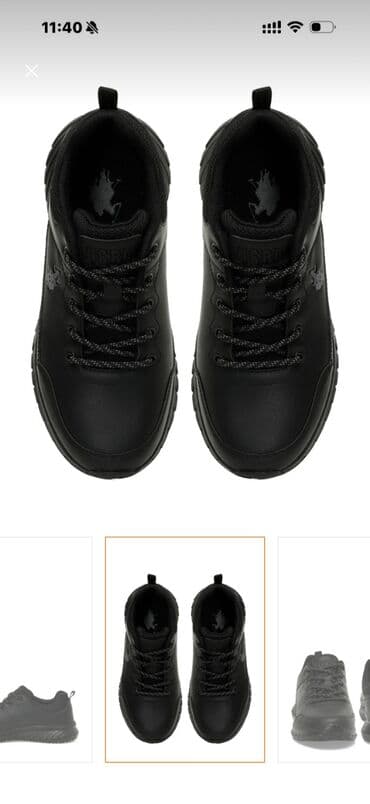 Botinkalar: US Polo Assn. kişi idman ayaqqabısı – tam qara olçü 43 razmer sehven 2 — 7