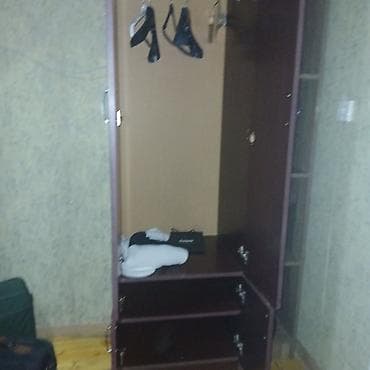 İşlənmiş, 2 qapılı, Güzgülü, Qəhvəyi, Digər material, Açılan, Düz dolab — 8