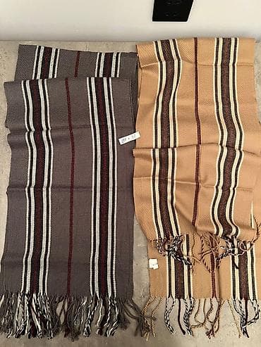 Toy paltarları və aksesuarları: Zolaqlı şərf/atkalar dəsti - Model: Uzun, toxunma şərflər, uclarda — 1