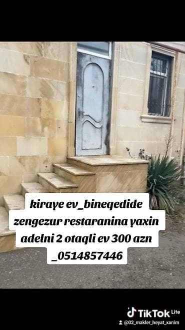 qusar kiraye: 80 kv. m, 2 otaqlı, İnternet, Telefon, Qaz — 1