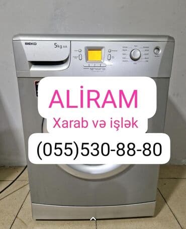 tikiş maşını alıram: Paltaryuyan maşın Samsung, 10 kq-dan çox, İşlənmiş, Avtomat, Qurutma var, Kredit yoxdur, Ünvandan götürmə — 1