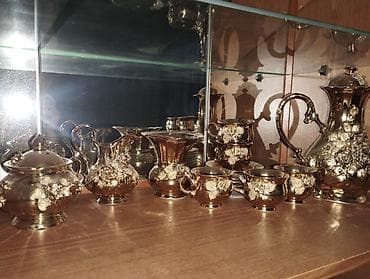 sap: Çay dəsti, rəng - Qızılı, Metal — 1