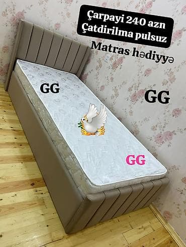 Yeni, Təknəfərlik çarpayı, Matras ilə lalafo.az -da Yeni, Təknəfərlik çarpayı, Matras ilə