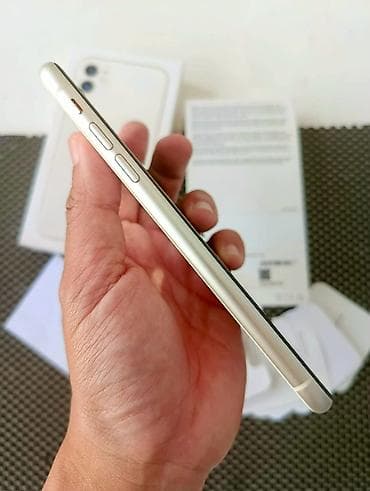 apple imac: IPhone 11, 128 GB, Ağ, Zəmanət, Simsiz şarj, Face ID — 5