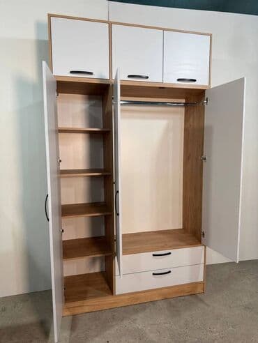 Divan və kreslo dəstləri: Açılan, 6 qapı Düz dolab, Qarderob, paltar dolabı — 1