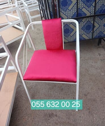 açılıb yığılan stul: Mətbəx üçün, Yeni, Qatlanmayan, rəng - Ağ Stul — 1