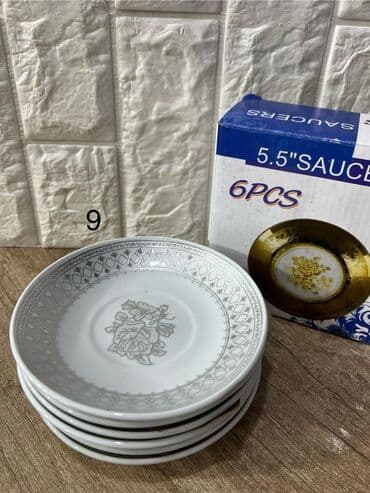 qara madonna aş nimcəsi: Nəlbəkilər, 6 ədədli dəst, Keramika — 1