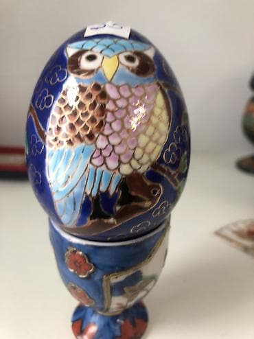 Пасхальнон яйцо Сова материал клуазоне lalafo.az -da Пасхальнон яйцо Сова материал клуазоне