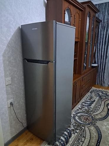 Yeni 2 qapılı Hoffman Soyuducu Satılır, rəng - Gümüşü, Dolab içi