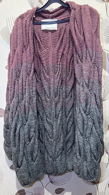 oversize: Lalo brendi qadın kardiqanı – gradient rəng keçidi ilə. Üstdən tünd — 1