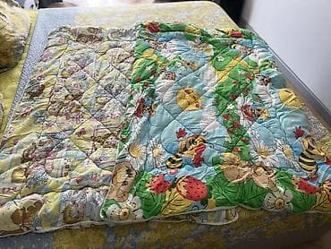 doona ikinci el: Uşaq yorğanları, yaxşı vəziyyətdə. Ölçülər 145*95. İkisi birlikdə 20 — 1