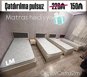 Təknəfərlik çarpayı, Bazasız, Matras ilə, Siyirməsiz lalafo.az -da Təknəfərlik çarpayı, Bazasız, Matras ilə, Siyirməsiz