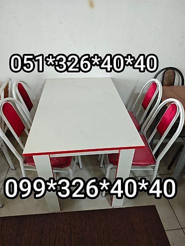 07 şəkilləri ağ: Mətbəx masası, Yeni, Açılmayan, Laminat, Dördbucaq masa — 4