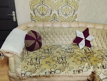 bedroom: Künc divan, Açılmayan, Süni dəri — 4