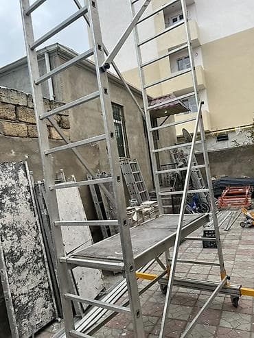 taxta piləkən: Alüminium mobil iş qülləsi / skafold - Material: yüngül və davamlı — 1
