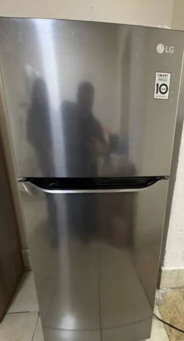 soyuducular lg: İşlənmiş 2 qapılı LG Soyuducu Satılır, rəng - Boz, Təkərli — 1