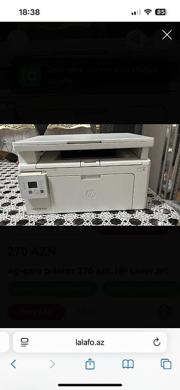 ucuz planşet: Hp Laser Jet Pro
3-4 ay islenib
Istifade olunmur deye satiram — 3