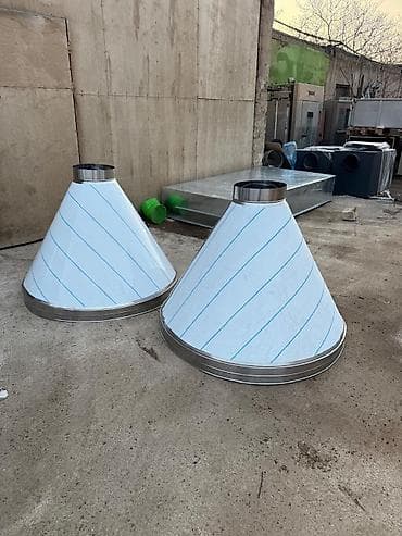 alma tozu: Sənaye havalandırma komponentləri – sinklənmiş poladdan hazırlanmış — 2