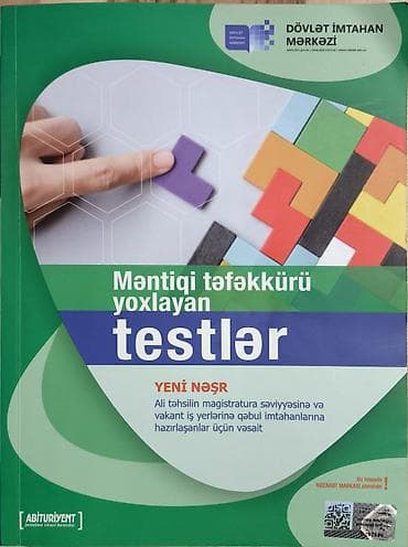 Məhsul: “Məntiqi təfəkkürü yoxlayan testlər” – yeni nəşr Təsvir: -