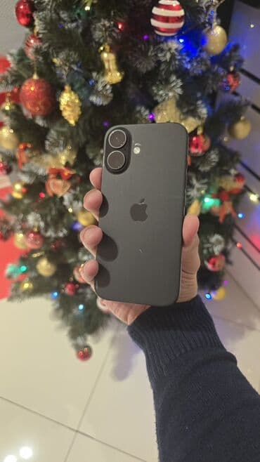 IPhone 16, 128 GB, Qara, Zəmanət, Simsiz şarj, Face ID