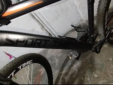 velosiped 28: SPORT TIME dağ velosipedi - Rəng: qara, narıncı detallarla - Çərçivə — 3