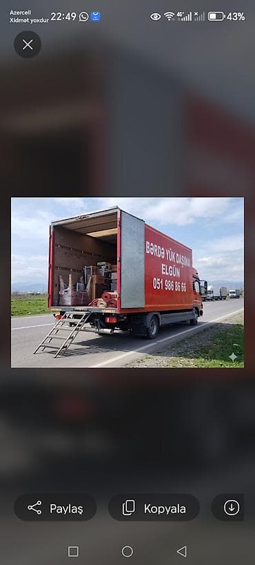 yuk taksisi ucuz: Bərdə Yükdaşıma xidməti - Sürətli, etibarlı və təhlükəsiz daşınma - — 2