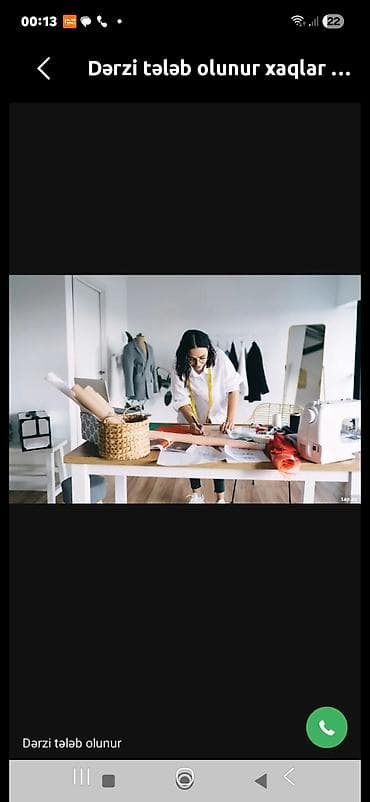 bakı tikiş evi: Dərzi tələb olunur - Geyim tikilişi və düzəlişləri üçün peşəkar dərzi — 1