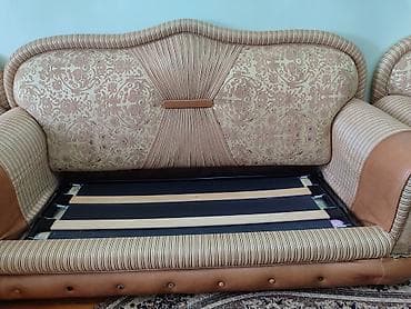 klassik divanlar: Klassik üslubda divan-kreslo dəsti - Tərkib: 3 yerlik divan + 2 ədəd — 7