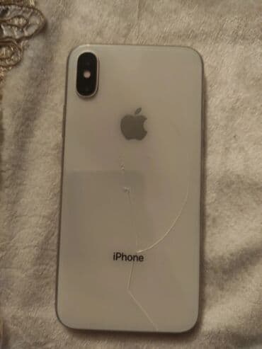 телефон fly fs521 power plus 1: IPhone X, Серебристый, Битый — 2