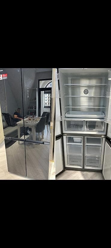 İşlənmiş 2 qapılı Toshiba Soyuducu Satılır, rəng - Boz