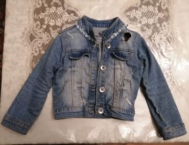 женские джинсовые комбинезоны: 2-3 yaş Qız üçün cins kurtka. Yaxşı vəziyyətdə, az geyinilib — 1